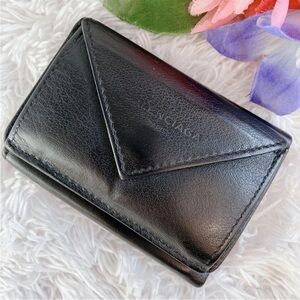 Balenciaga Black Leather Wallet